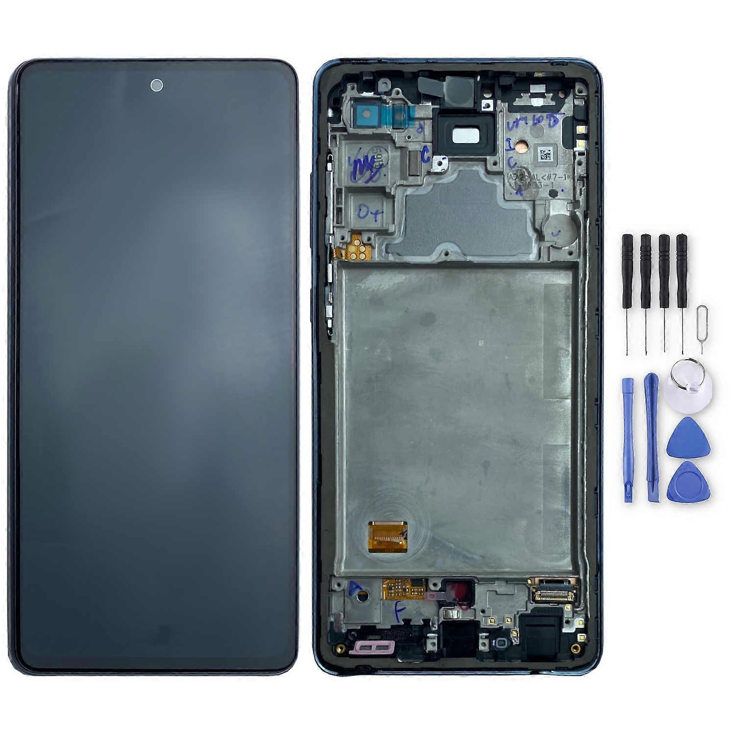 Samsung Display LCD Complete Unit for Galaxy A72 A725F GH82-25624A Black / Awesome Black