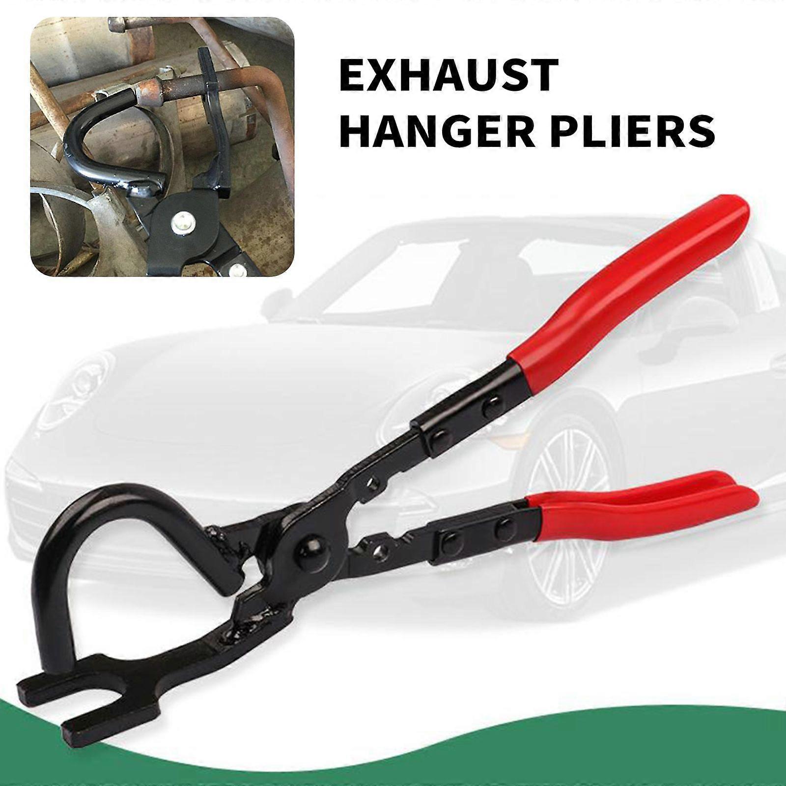 Exhaust Hanger Removal Pliers, Heavy Duty Exhaust Hanger Removal Tool Compatible with All Exhaust Rubber Hangers
