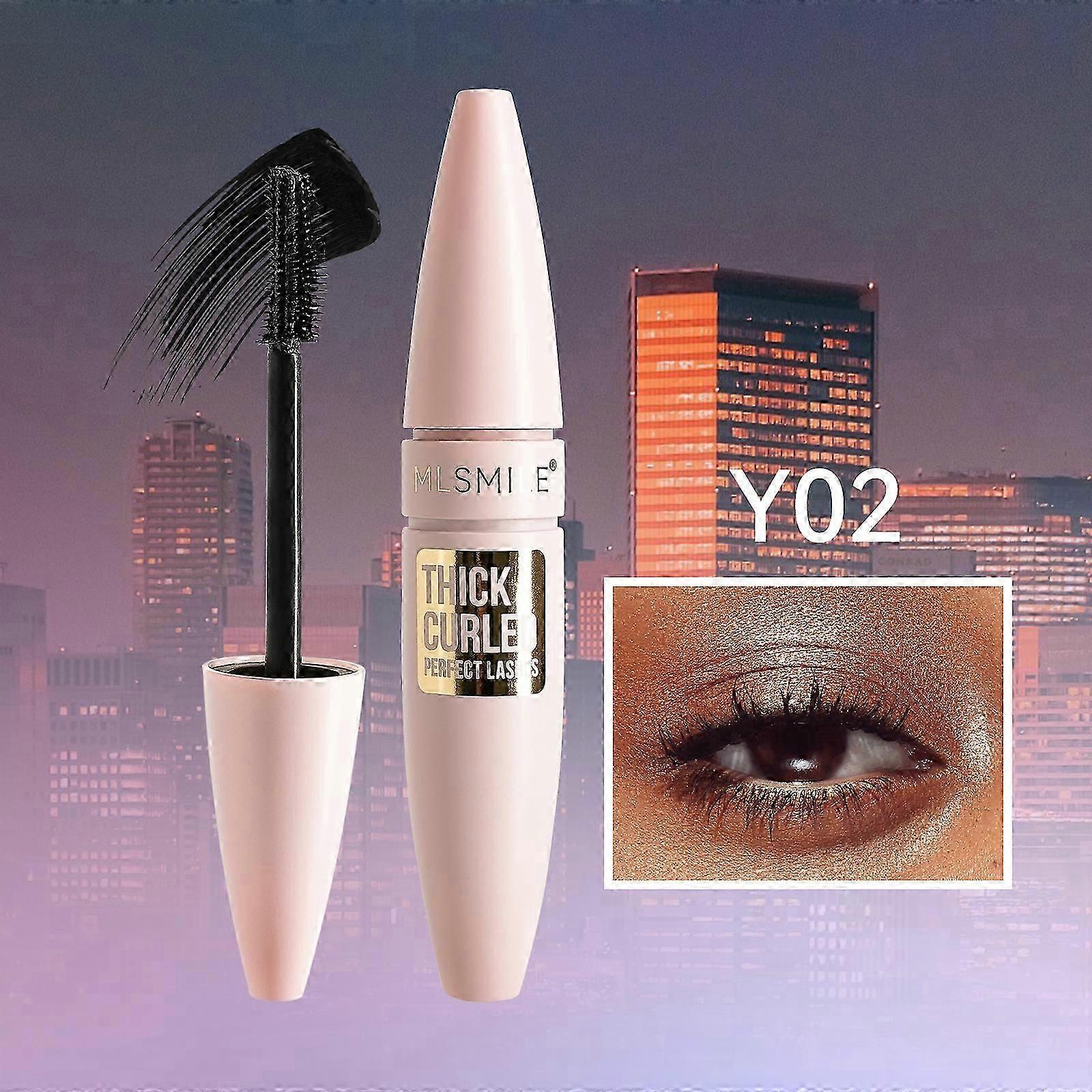 4D mascara, 5-color big brush mascara, waterproof, sweat-proof mascara to create long and three-dimensional eyelashes