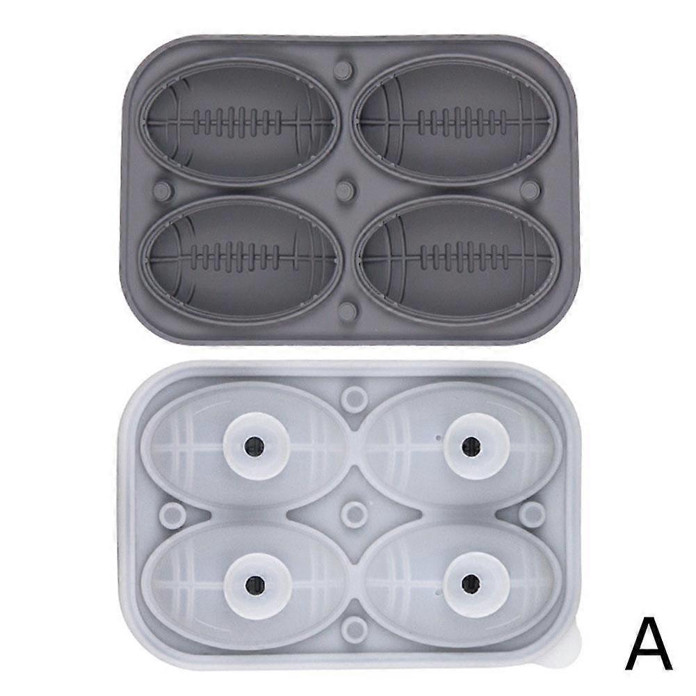 3D Rugby Whiskey Ice Making Mold Silicone Candle Soap Chocolates Mould