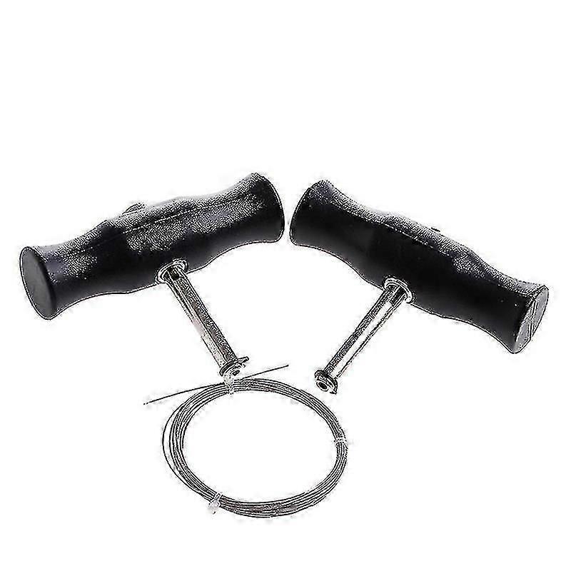 Car Windshield Removal Tool Windscreen Window Glass Cutting Wire + Handles Kit