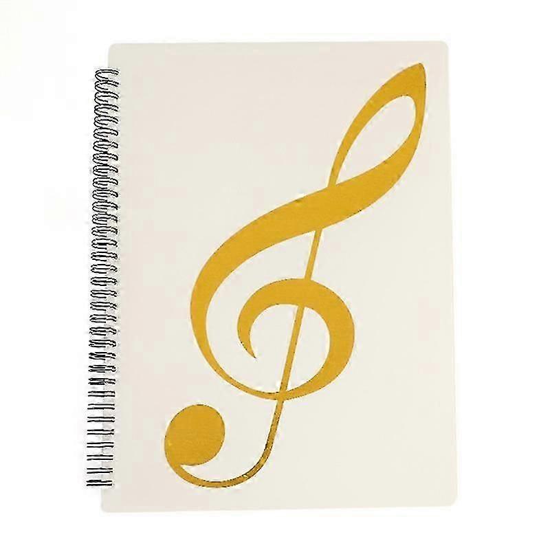 Sheet Music Folder, 60 Pages Capacity, Sheet Music/holder,fits Letter Size A4, Writable Detachabl
