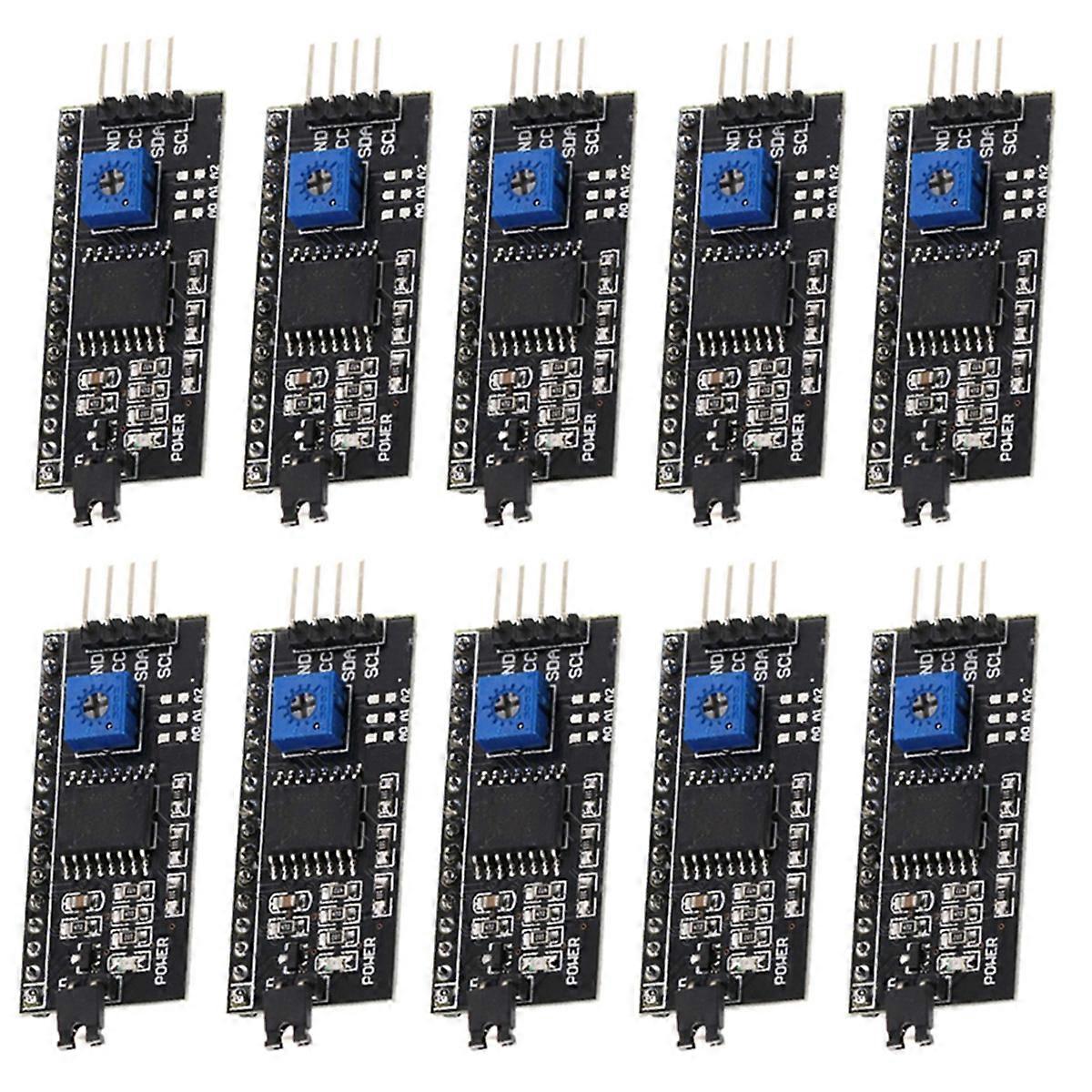 10PCS PCF8574 LCD Display Adapter Module IIC I2C LCD1602 2004 IIC Serial Interface Board 5V for Rob