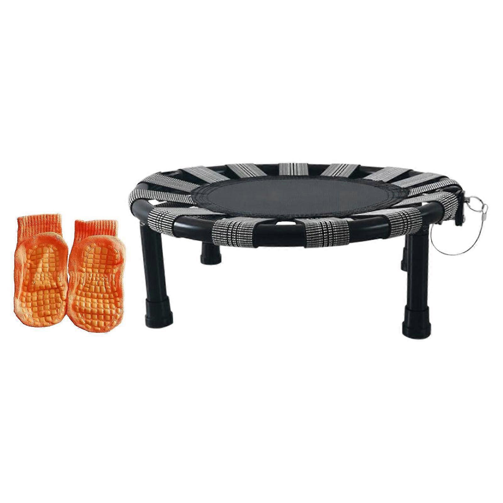 Min Trampolin Pojkar Flickor Stålrör Tyst Hoppbädd för Fitness Hemma