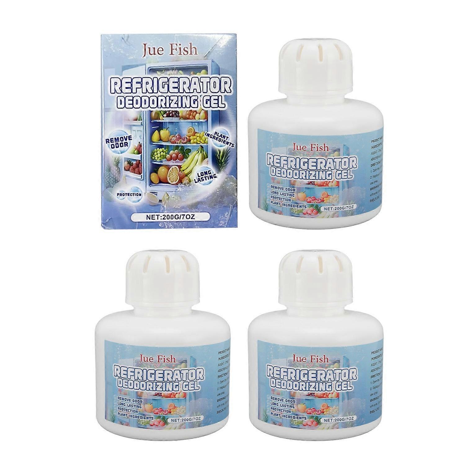3PCS Refrigerator Deodorizer Gel Odor Eliminator Reusable Multifunctional Fridge Air Purifying Gel f