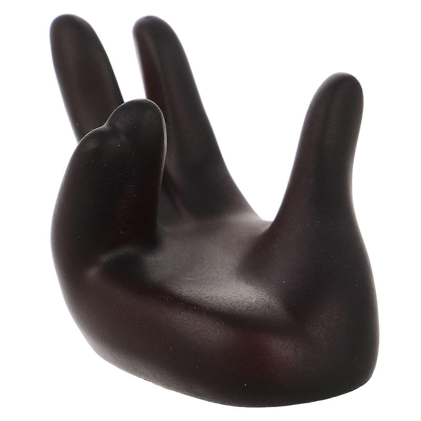 Resin Crystal Ball Display Stands Hand Shaped Crystal Ball Holder Sphere Globe Display Pedestals Gazing Ball Statue Base For Crystal Ball Sphere Globe