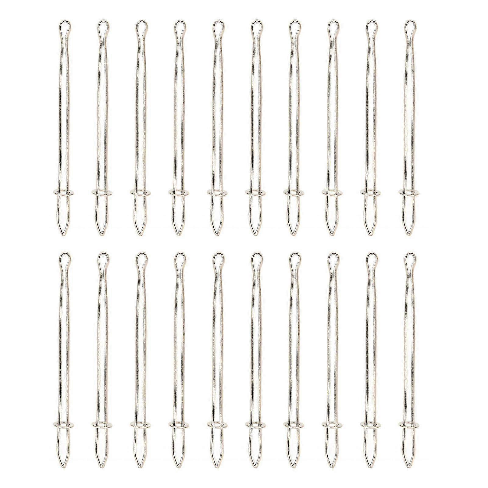 20PCS Metal Drawstring Threaders Elastic Threader Drawstring Rope Tool Threaders for Sewing DIY Tools