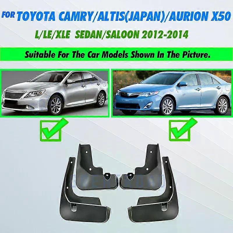 Applies to Molded Mud Flaps For Toyota Camry XV50 Altis Aurion 2012 2013 2014 Mudflaps Splash Guards Mud Flap Front Rear Mudguards Fender