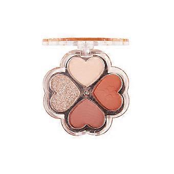 Glitzernder matter Lidschatten, einzigartige Muschelform in Reisegrößenpalette, Lidschatten für mehrere Anlässe mit intensiver Farbabgabe (4 Farben)