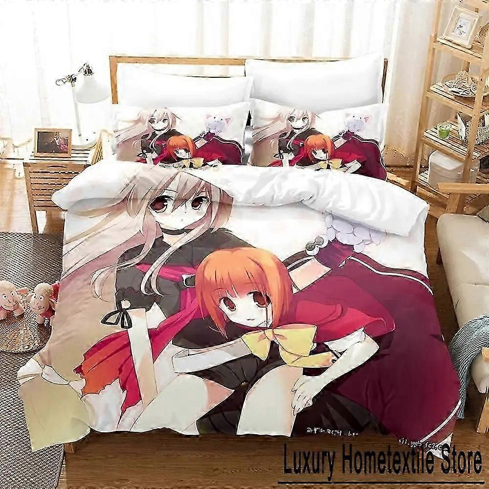 o2152 Lakan Ookami-san till Shichinin Ingen Nakama-tachi Sängkläder Set Sängset Vuxen Barn Sovrum Påslakan Set Lakan fVV2152