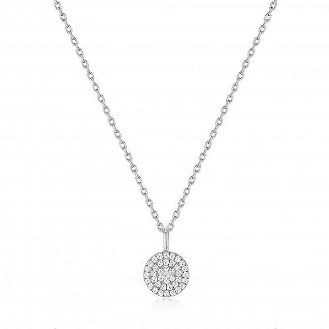 Collana pendente disco glam argento N037-03H