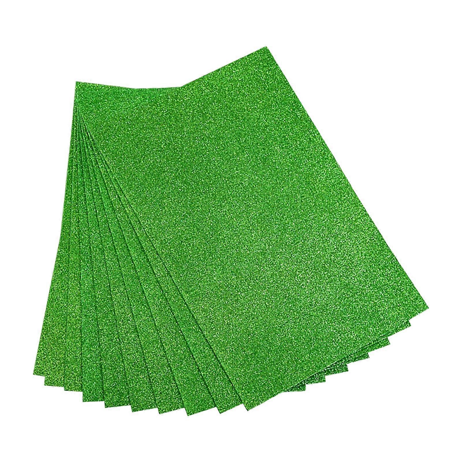 10 Pieces Handicraft Sheets Sparkling DIY Glitter Foam Paper for Classroom