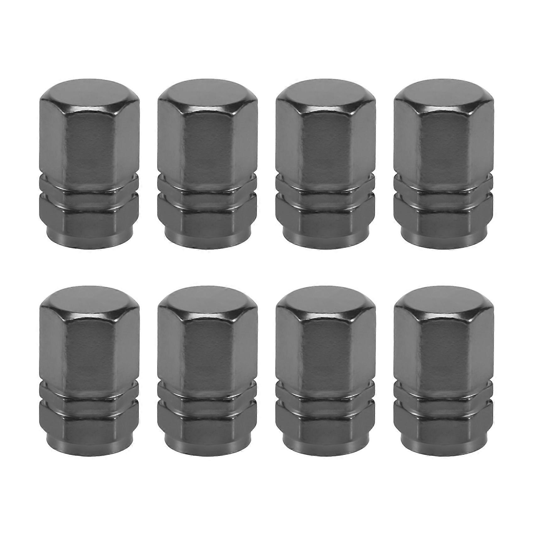 8x Tire Stem Valve Caps Car Dustproof Tire Cap, Hexagon Shape