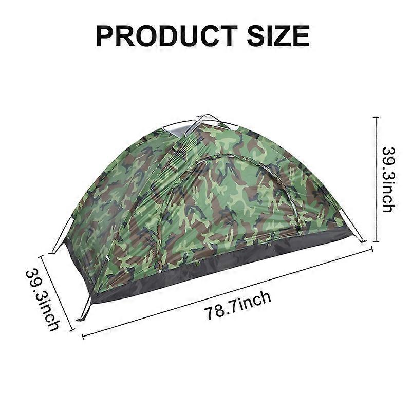 1 Person Portable Outdoor Hiking Camouflage Camping Napping Tent