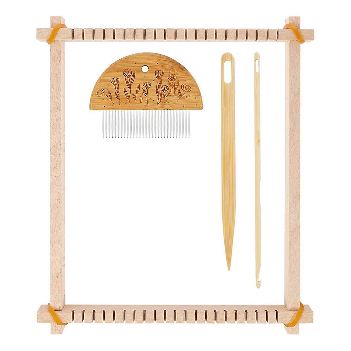 Wooden Weaving Frame Kit, Turdy Wooden Tapestry Frame