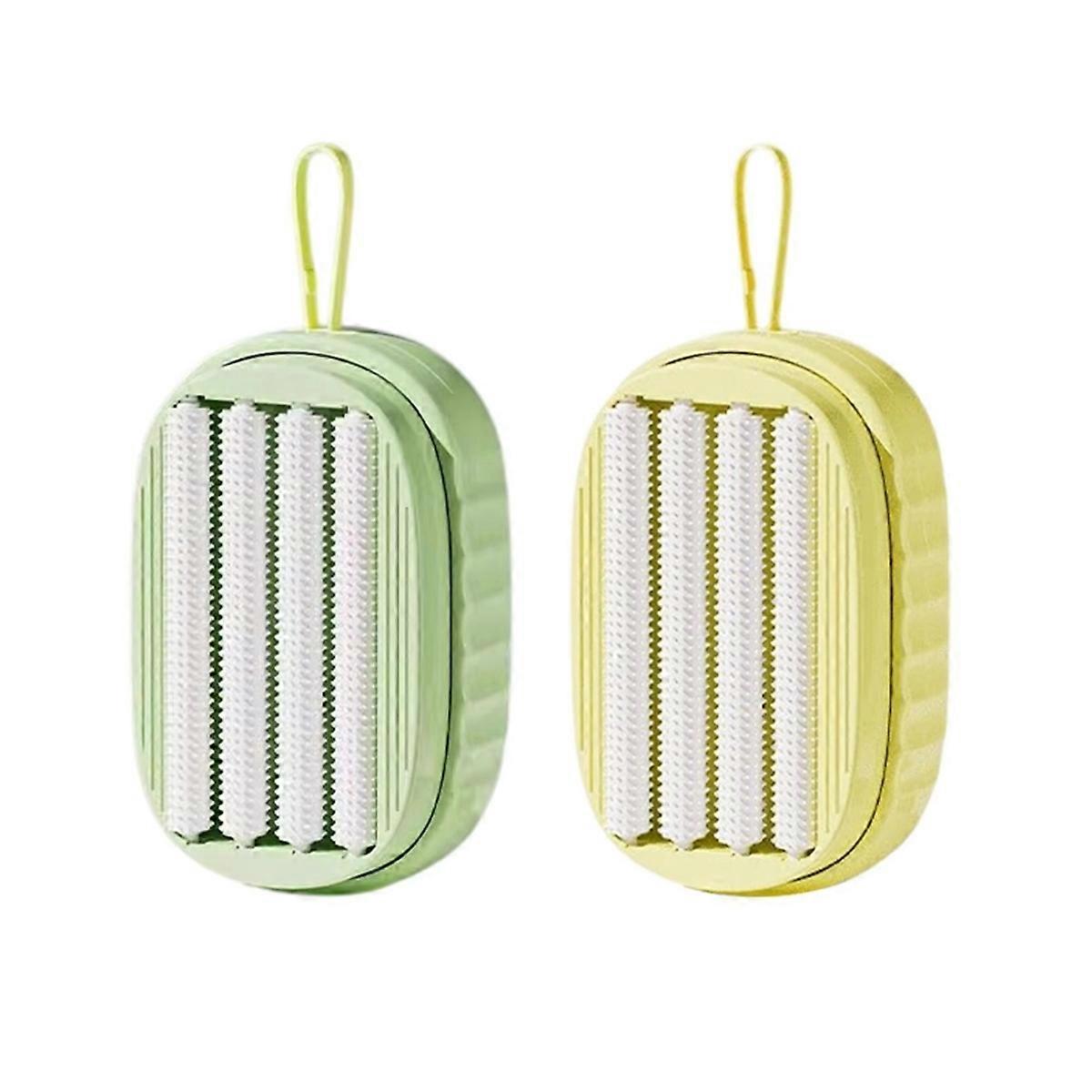 Soap Dispensing Scrubber Brush - Non-Scratch Cleaning Tool for Kitchen, Bathroom, Tiles, Sink, Wall,