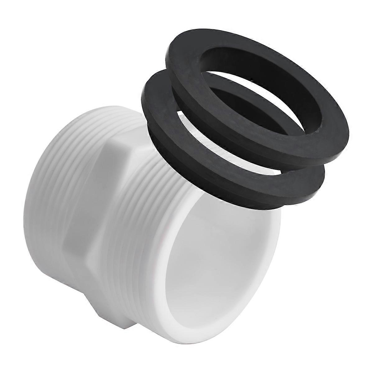 Pool Hose Adapter 1.5 Inch for Pool Pump Hose with Ring Gaskets Swimming Pool Hose Adapter Parts