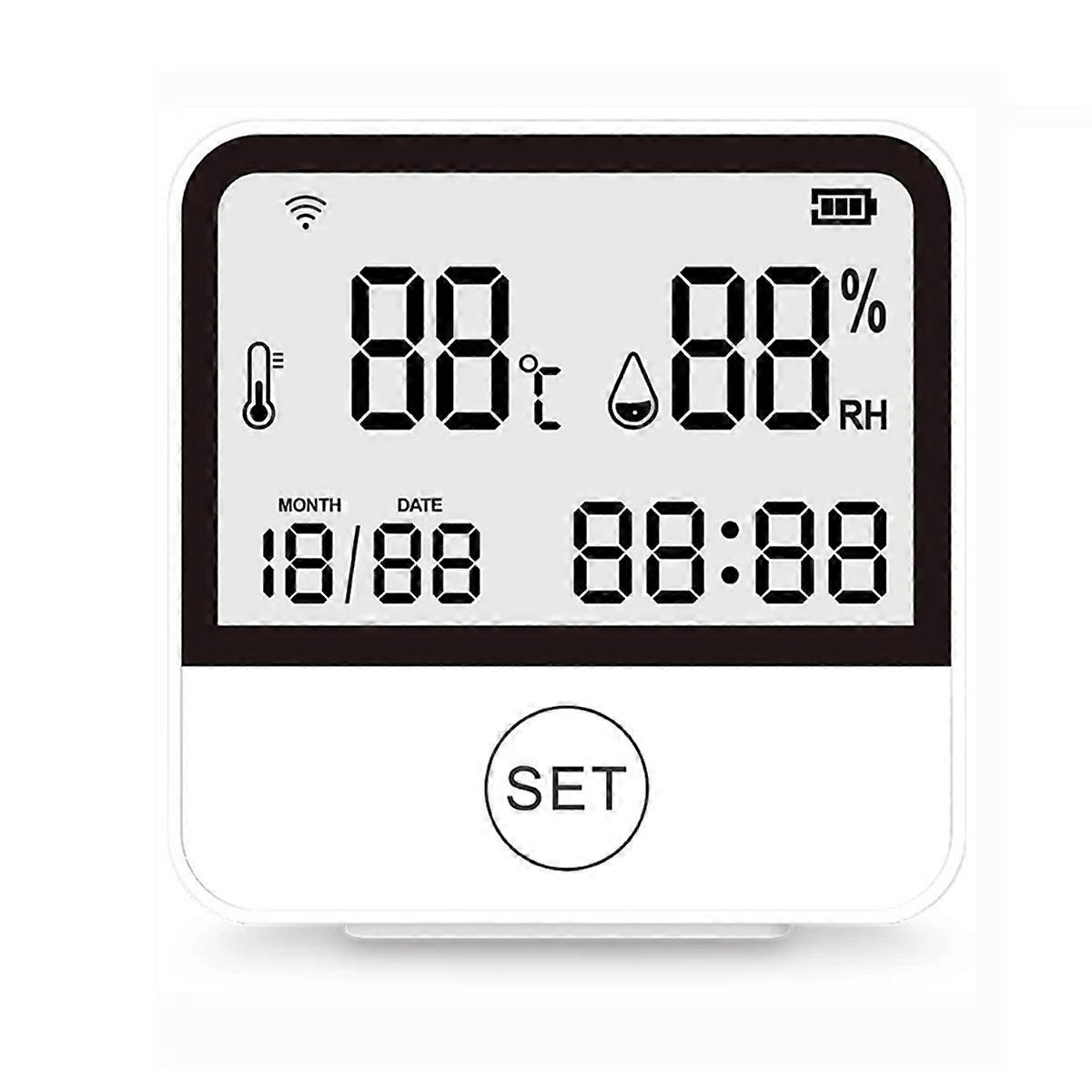 Tuya Smart WIFI Temperature And Humidity Sensor With LCD Display