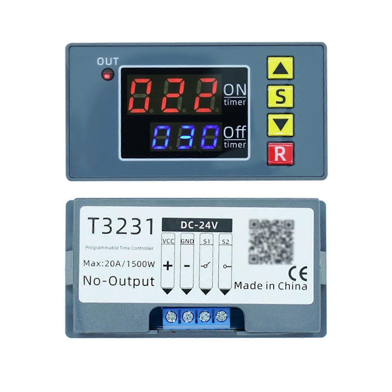Double Digital Display Timers Relays Module Power Supply for Practical Time Control and Infinites Delay Solution