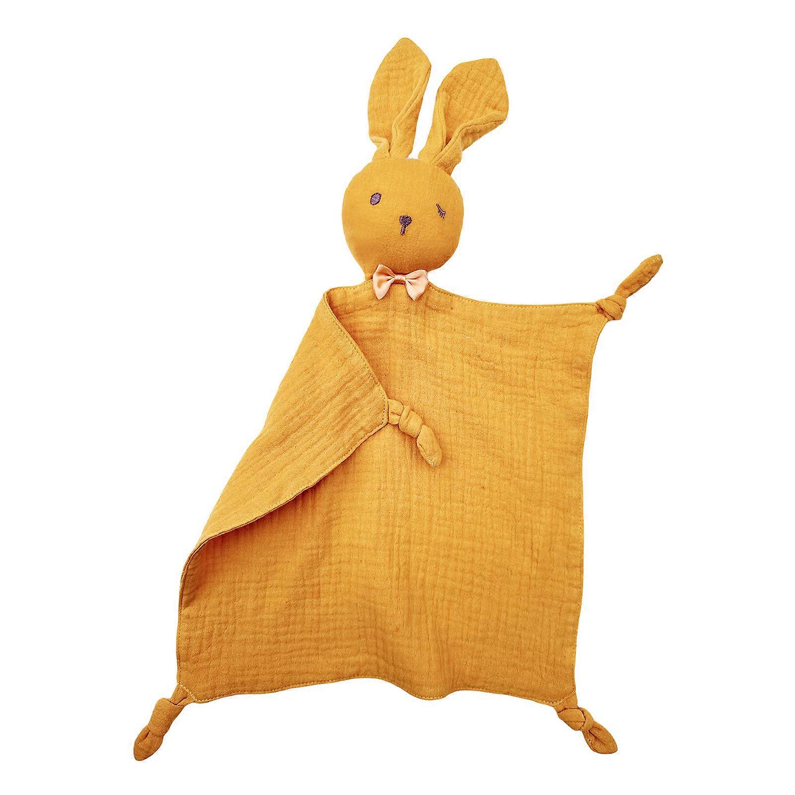 Baby Rabbit Blanket Soft & Safe Baby Comforter Versatile Baby Blanket Lightweight Blanket for Nursery Strollers & Cribs Turmeric