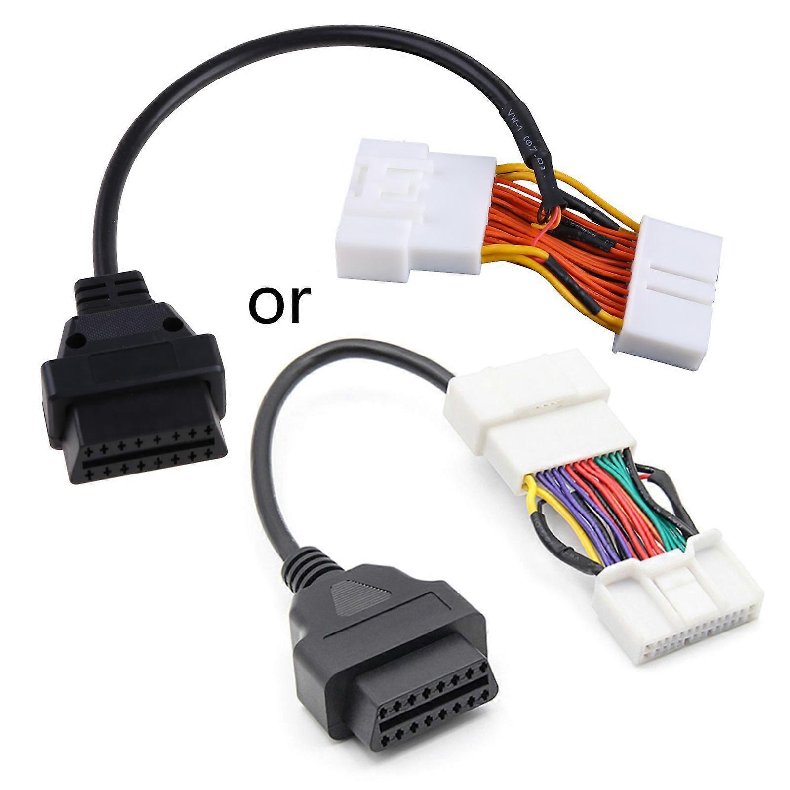 Car 16Pin Adapter Cable Scanner Diagnostic Tool OBD to OBD2 for Tesla- Model 3 Y