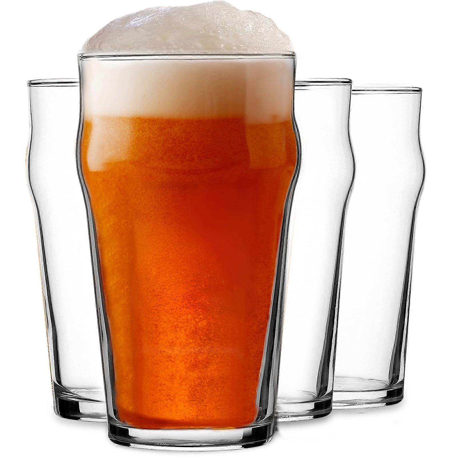 4er Set Pilsner Weizen Trinkgläser Geschenk 16 oz