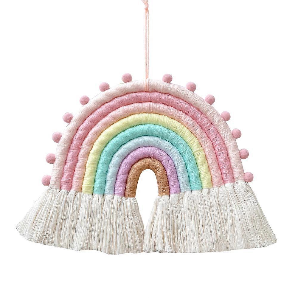 Macrame Decor, Rainbow Wall Decor, Handcrafted Cotton Rope