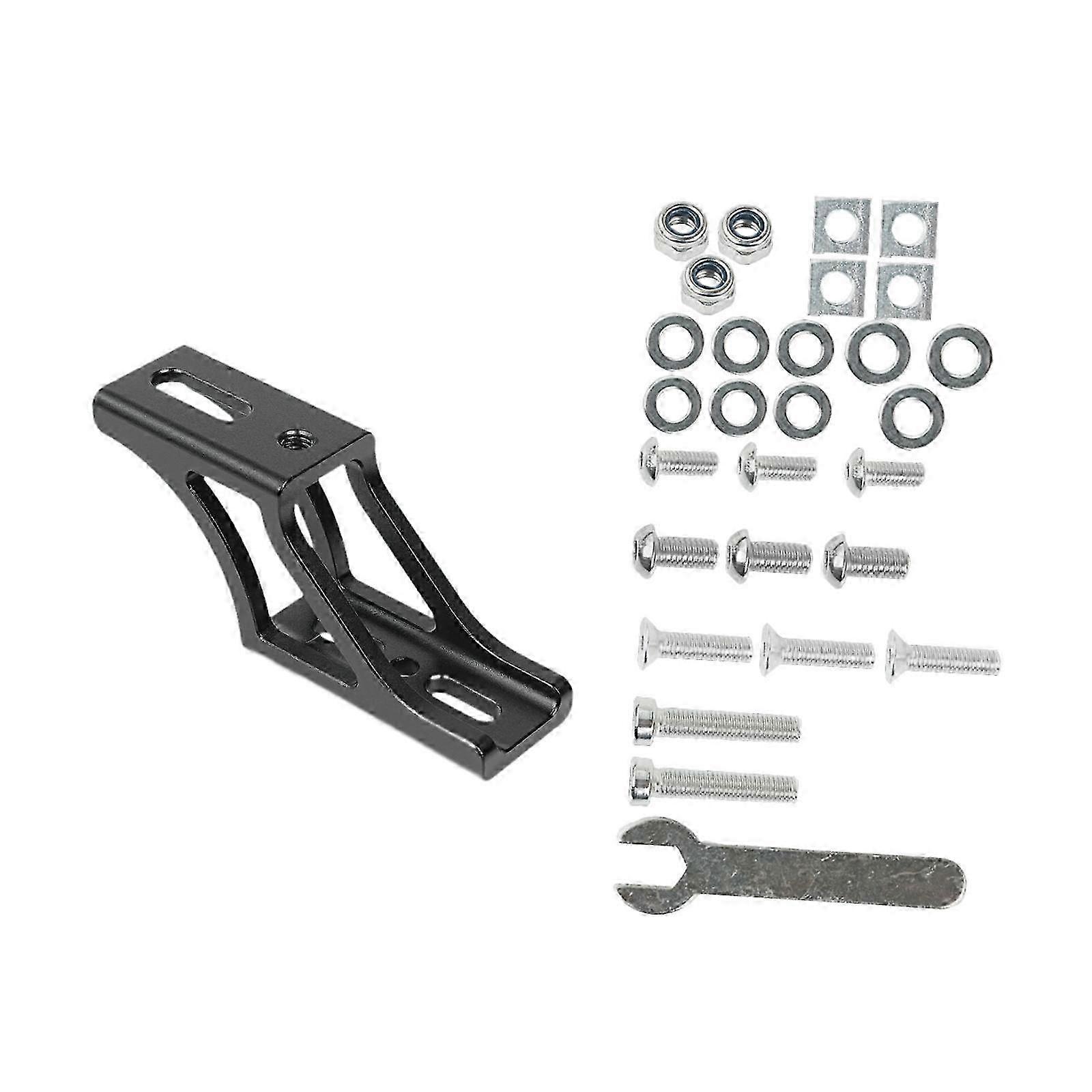 محول حامل حقيبة الدراجة الفضية مع مستلزمات تمديد محول ضوء الأنف للطي