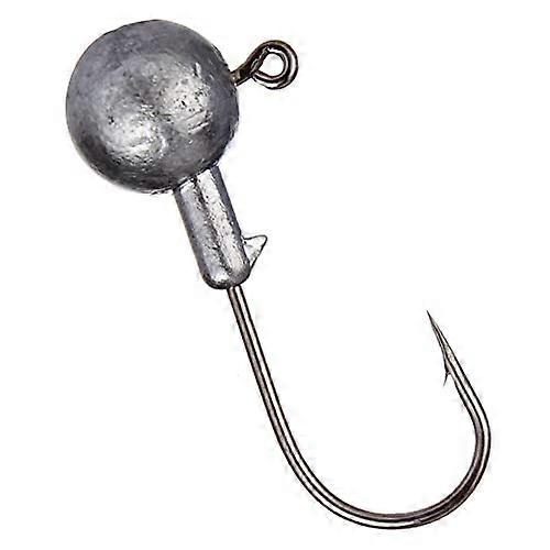 1/16 oz Unpainted Round Head Jig 100pcs with #2 Bronze Sickle Hook, Collarless, White, PPN-01 Fishing Tackle