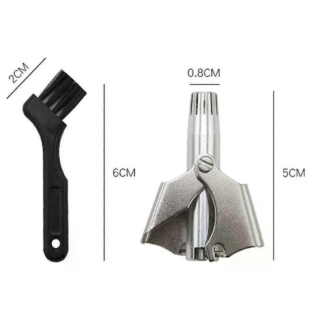 Nose Trimmer for Men Stainless Steel Manual Trimmer for Nose Vibrissa Razor Shaver Washable Portable Nose Ear Hair Trimmer