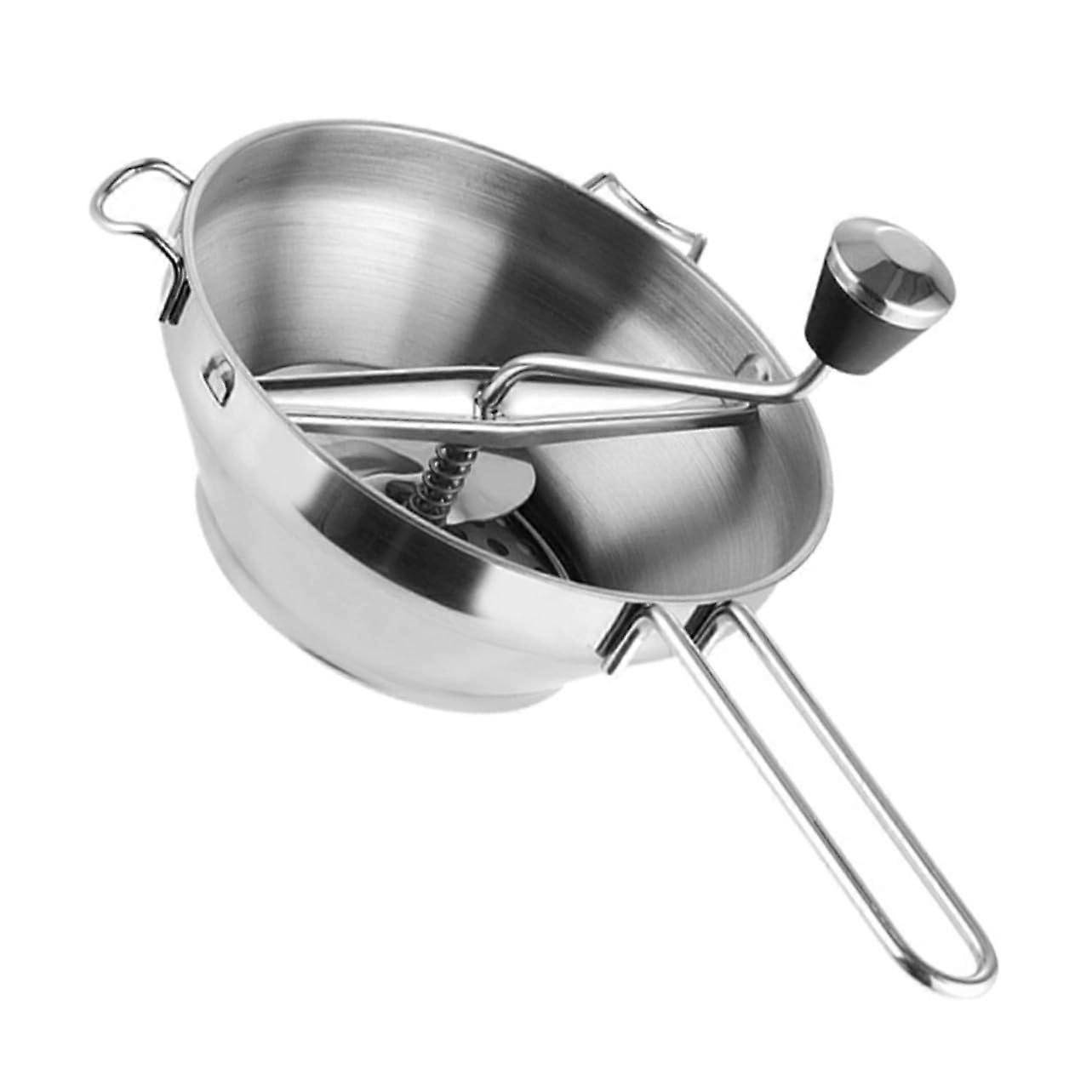 Manual Food Mill for Stainless Steel Jam Maker and Baby Food Processor, Silver, Easy to Clean, Durable Design