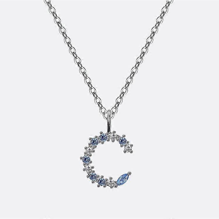 Ins Popular Accessories Moon Irregular Color Zirconium Necklace Women's Korean Version Full of Diamonds Niche Design Crescent