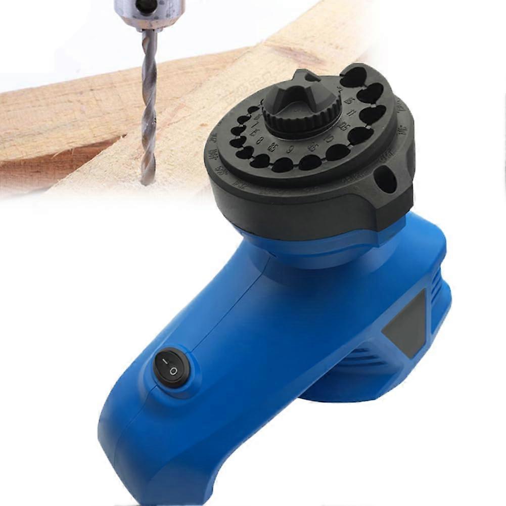 312mm Drill Bit Sharpener Machine, Electric Drill Bit Sharpener, with 19 Holes, Speed ​​1350 RPM, for 130° Standard Twist Drill Bit