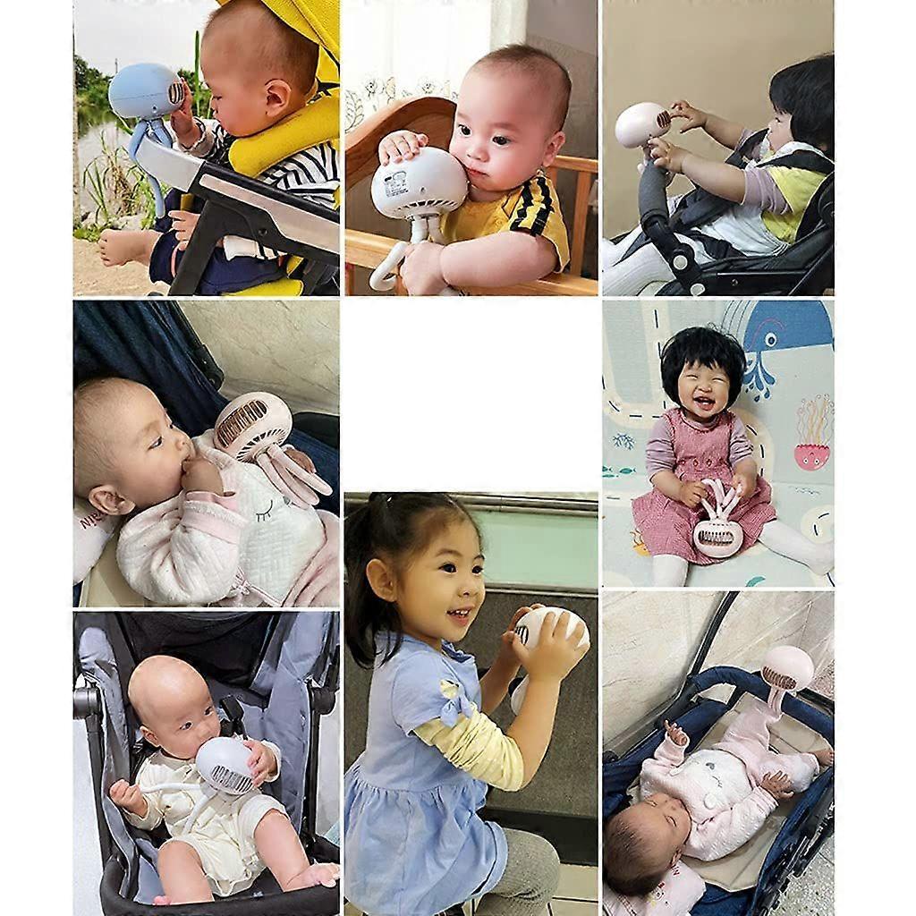 Wrapped Around USB Mini Quiet Fan (Blue)