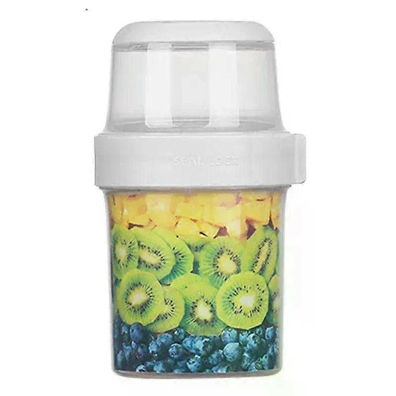 Oatmeal Nut Yogurt Salad Cup Food Storage Box Seal Container Set 2-layer Crisper Cup Sauce Cup Lunch Box