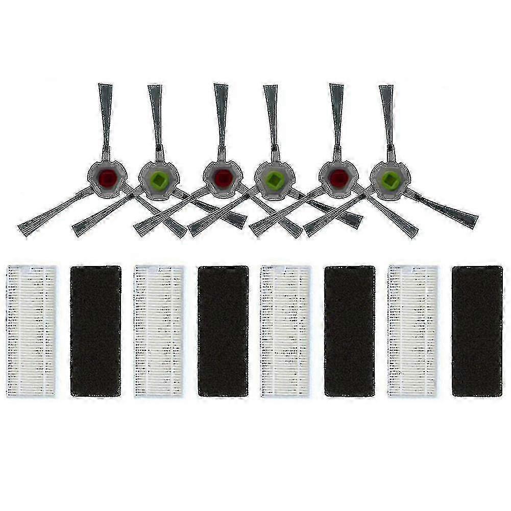11pcs/set ECOVACS DEEBOT U2 DGN22 Compatible Side Brushes & Air Filters