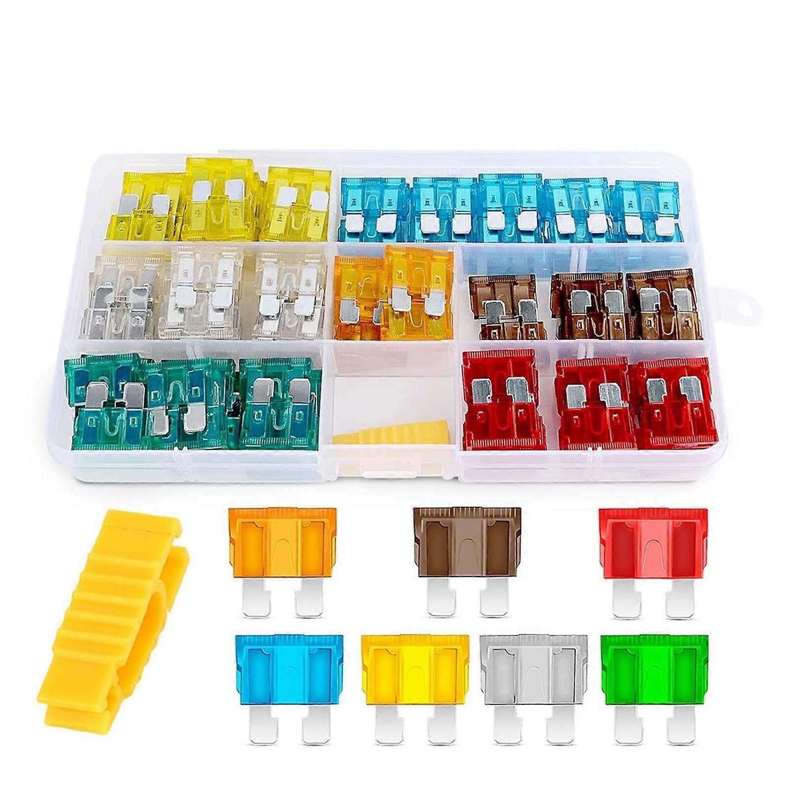 Fusibles 120 Standard Fuse Sorting Kit with 5, 7.5, 10, 15, 20, 25, 30 AMP Regular APR/ATO/ATC Fuses