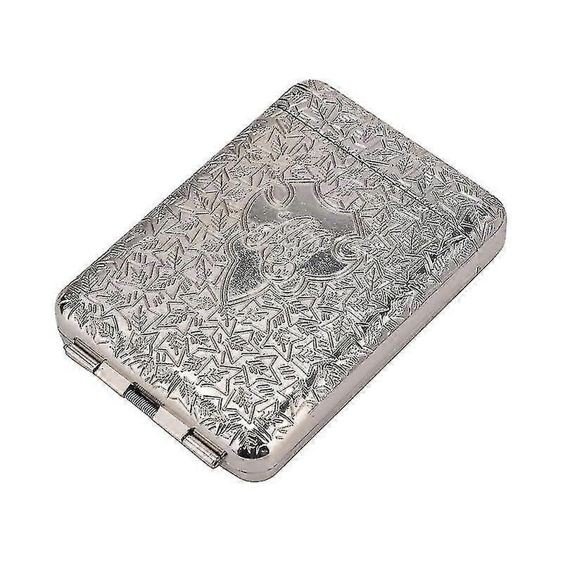 Three Open Alloy Cigarette Case Creative 3sided Carved Men's