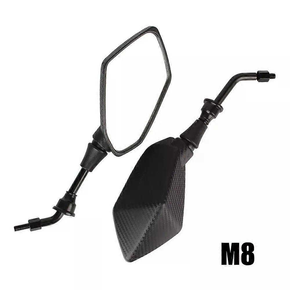 1 Pair Motorcycle Mirror Back Side Convex Mirror 8mm 10mm for Scooter E-Bike Motocycle Handle Bar End Side Rearview Mirrors
