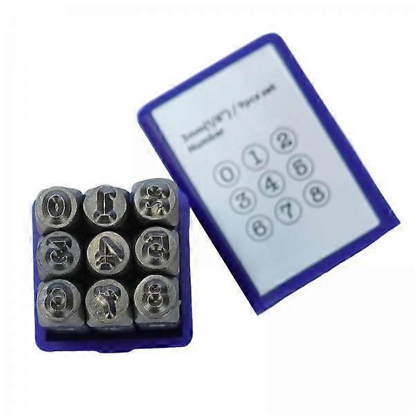 2x Metall Stanzwerkzeug Set, Schmuck Handwerkskunst für Leder, 9x , Stanzen