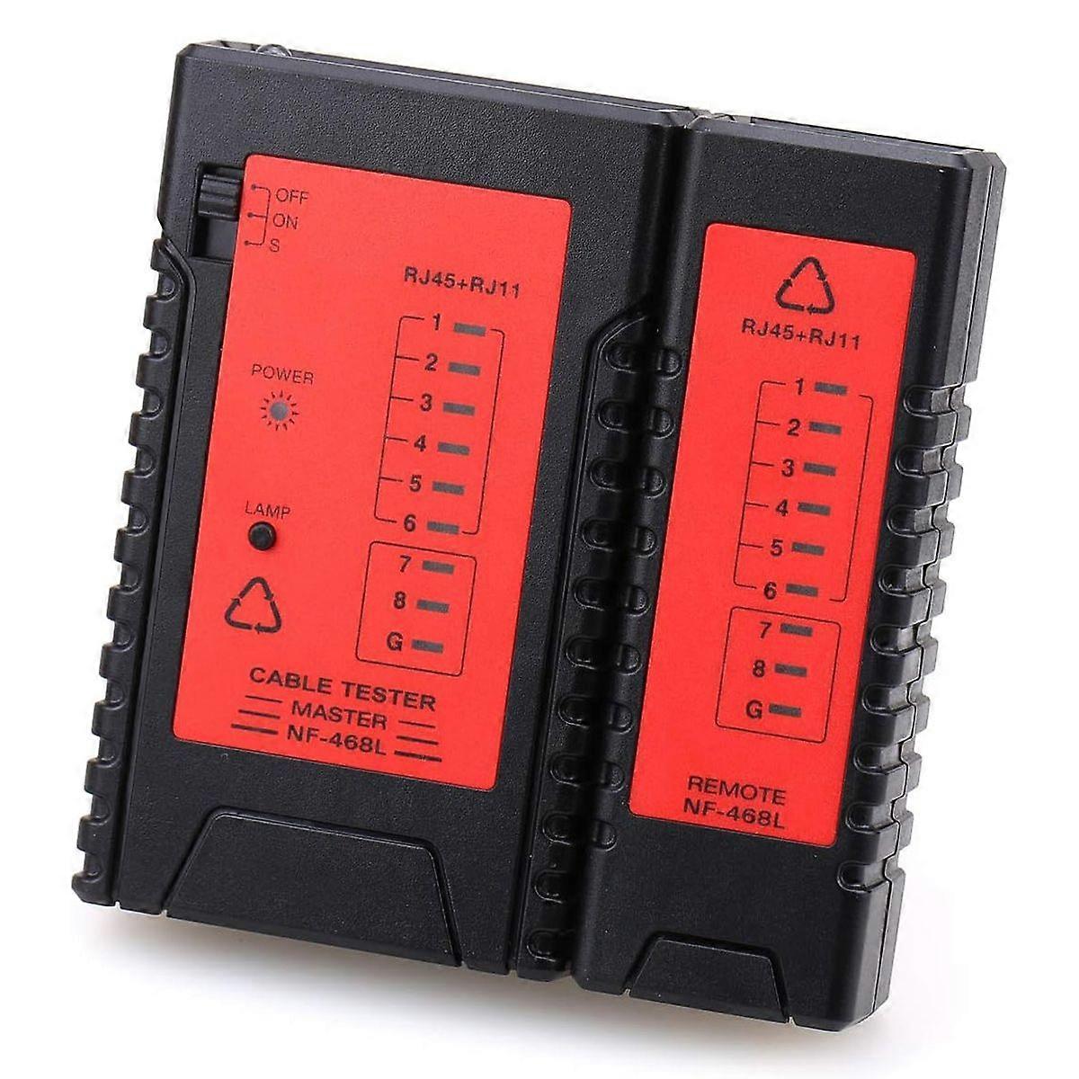 NF468 Tester Fault Locator RJ45 RJ11 Cable Tracker Network Cable Tester Network Ethernet LAN Network Test Tool