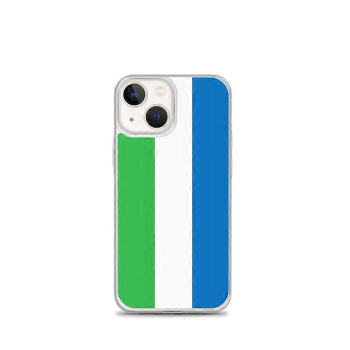 iPhone Case - Multicolor - Sierra Leone Flag - Flexible - TPU - Compatible with iPhone 13 mini
