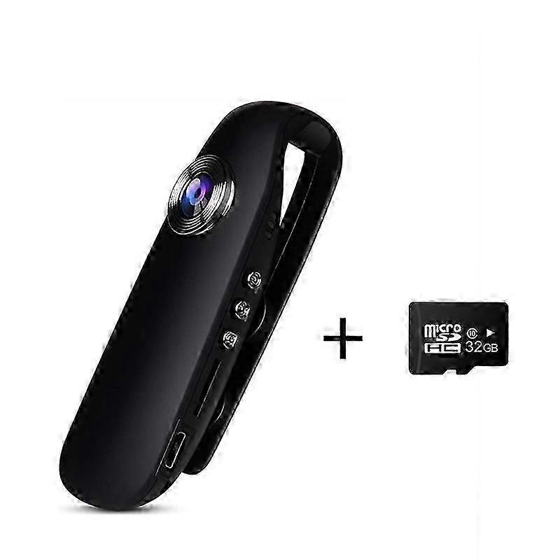 1080P Full HD Compact Mini Camera Security, Portable Body Camera with 32GB Card