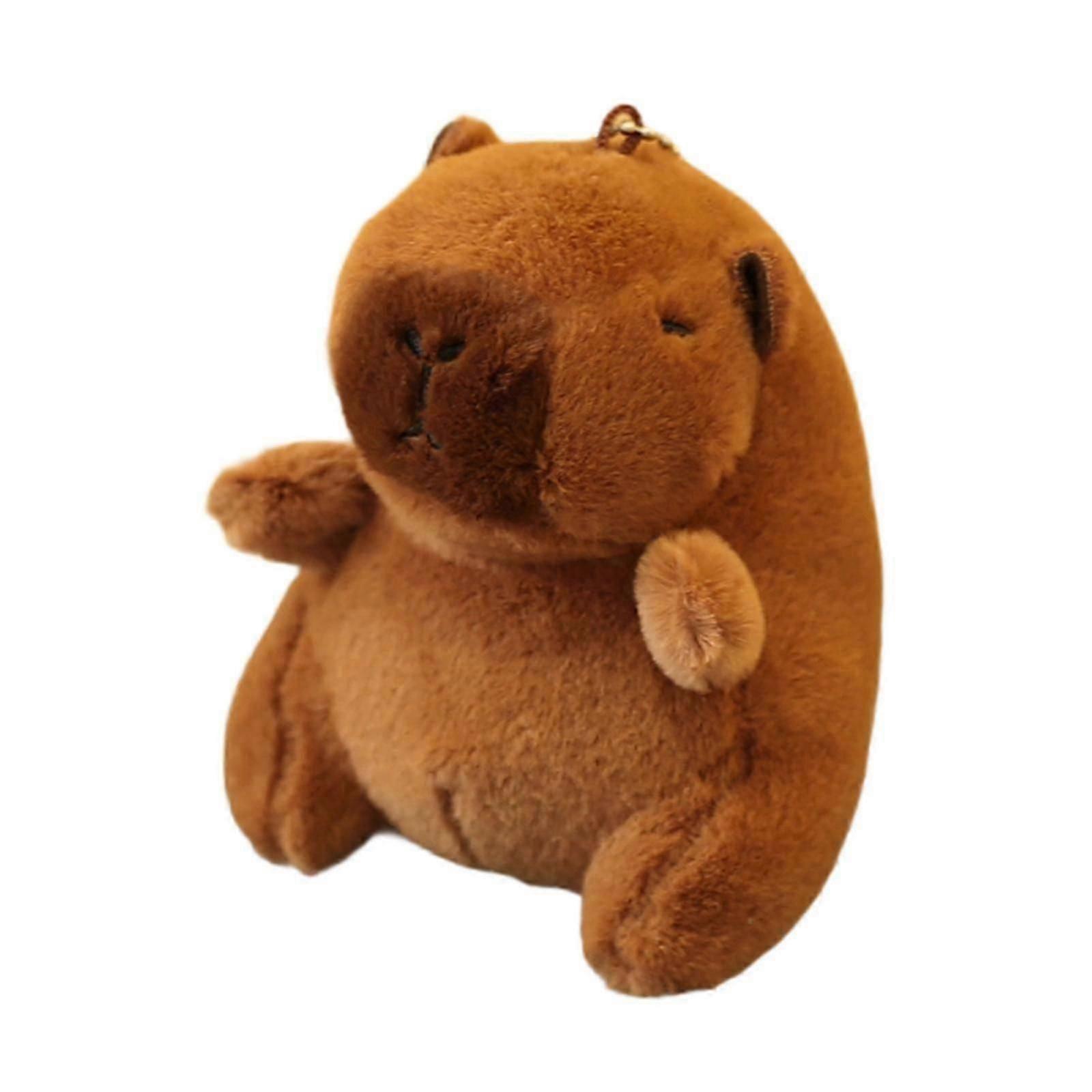 Capybara Plush Toy Keychain Funny Car Keychain for Family Girls Boys Friends