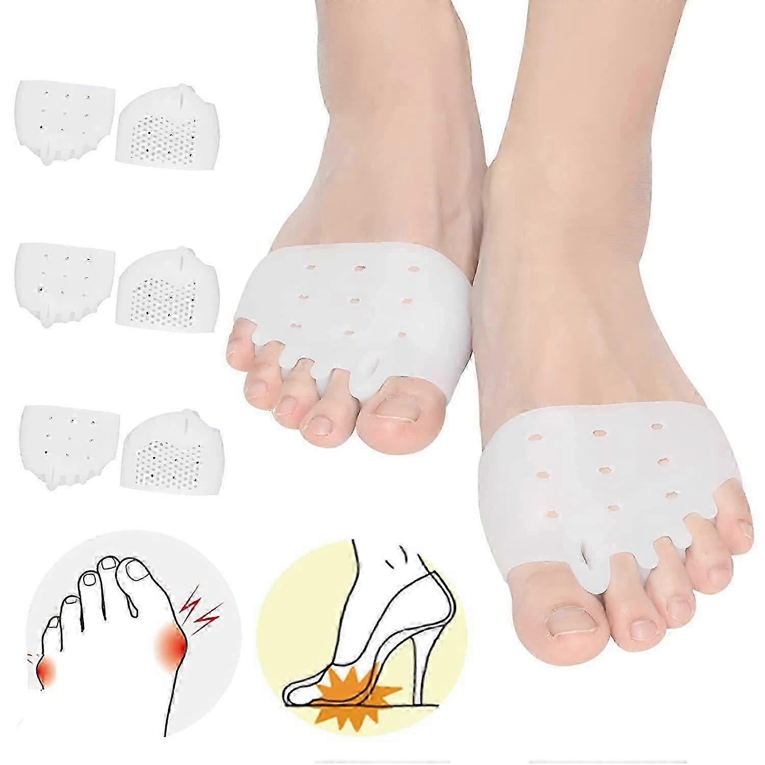Toe Separator Hammer Toe Straightener,Silicone Hallux Valgus Corrector Sepa