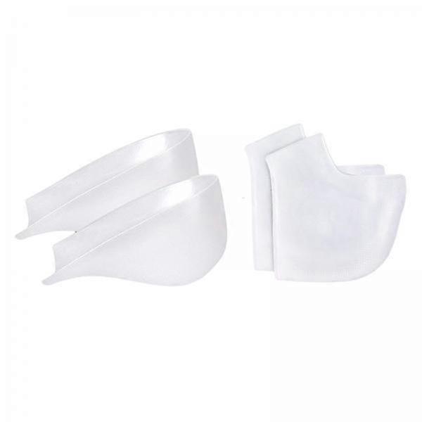 6X Soft Height Increase Insoles Inserts Heel Cups 1 Pair Silicone for Women Men