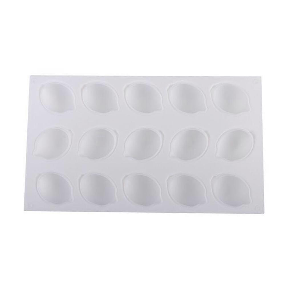 Cake Mould 15 Cups Non-stick Muffin Pan Cake Baking Pan Quick Release Lemon Shape Cupcake Pan for Pudding Dessert Mousse Multicolor