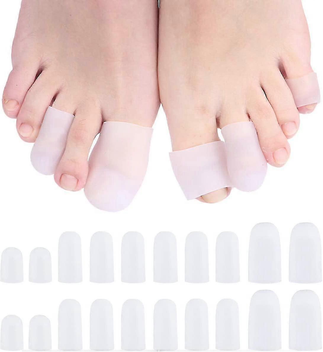 20 punteras de silicona suave para protección y comodidad