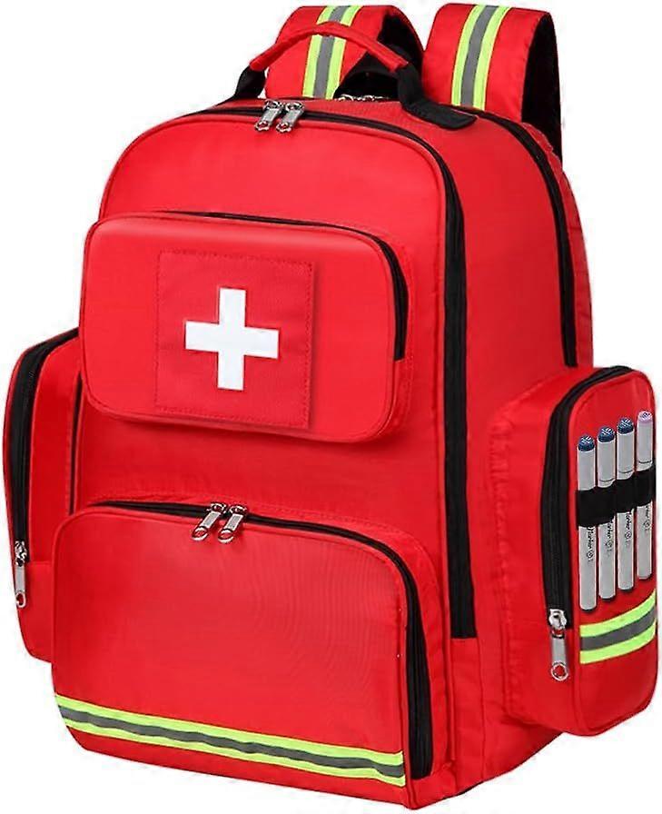 First Aid Backpack Medical Emt First Responder Bag Empty Ems Emergency Home