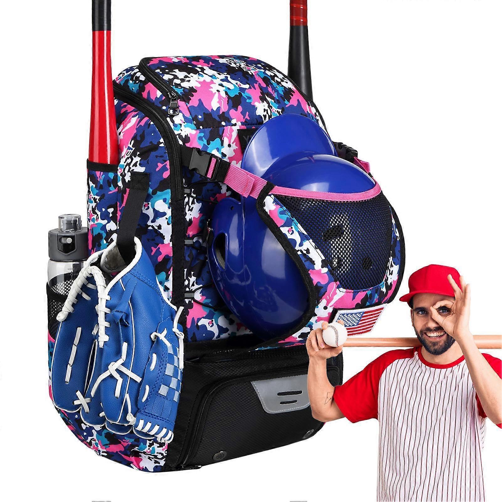 Baseball Bat Bag – Lightweight Softball Bat Bag for Teens and Adults, Includes Fence Hook, Fits T-Ball Bats, Helmets, and Gear